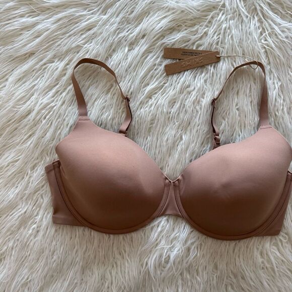 Skims Fits Everybody T-shirt Demi Bra Sienna Size 40D - Picture 4 of 8